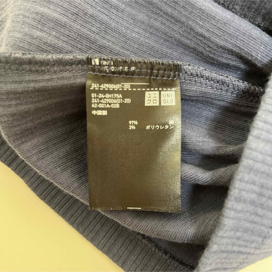 UNIQLO(ユニクロ)のUNIQLO リブカットソー レディースのトップス(カットソー(長袖/七分))の商品写真