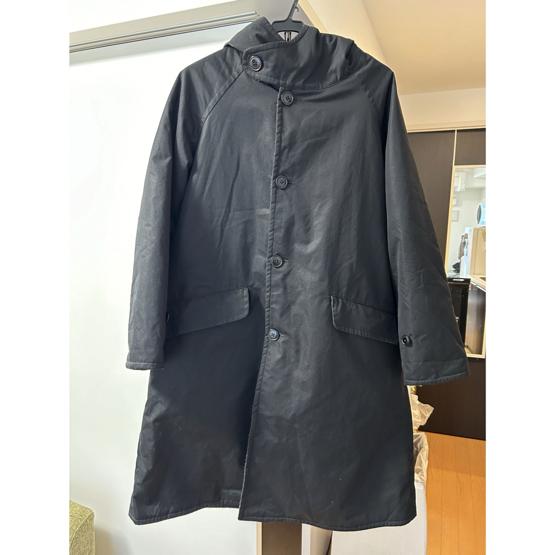 COMOLI コモリ HOODED COAT フーデッドコート 0 黒 ブラック 毎日新作