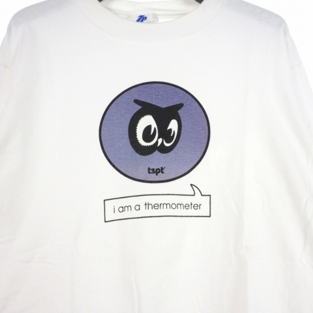 TRANSPORT(トランスポート)のトランスポート 90s ロゴ Tシャツ 長袖 クルーネック M 白 ホワイト  メンズのトップス(Tシャツ/カットソー(七分/長袖))の商品写真