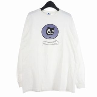 トランスポート(TRANSPORT)のトランスポート 90s ロゴ Tシャツ 長袖 クルーネック M 白 ホワイト (Tシャツ/カットソー(七分/長袖))