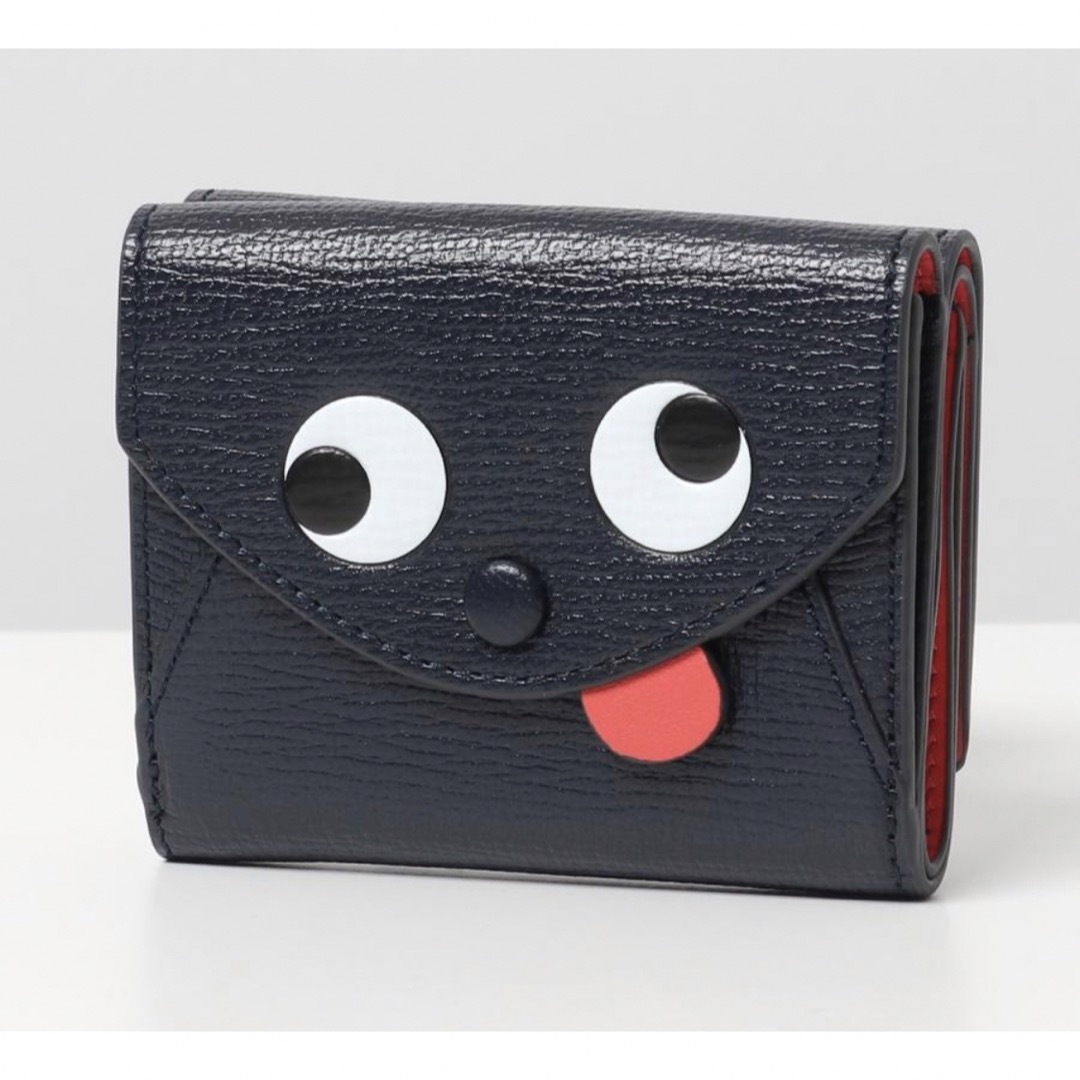 ANYA HINDMARCH(アニヤハインドマーチ)の【ANYA HINDMARCH】アニヤハインドマーチ　ミニ財布　ネイビー　新品 レディースのファッション小物(財布)の商品写真