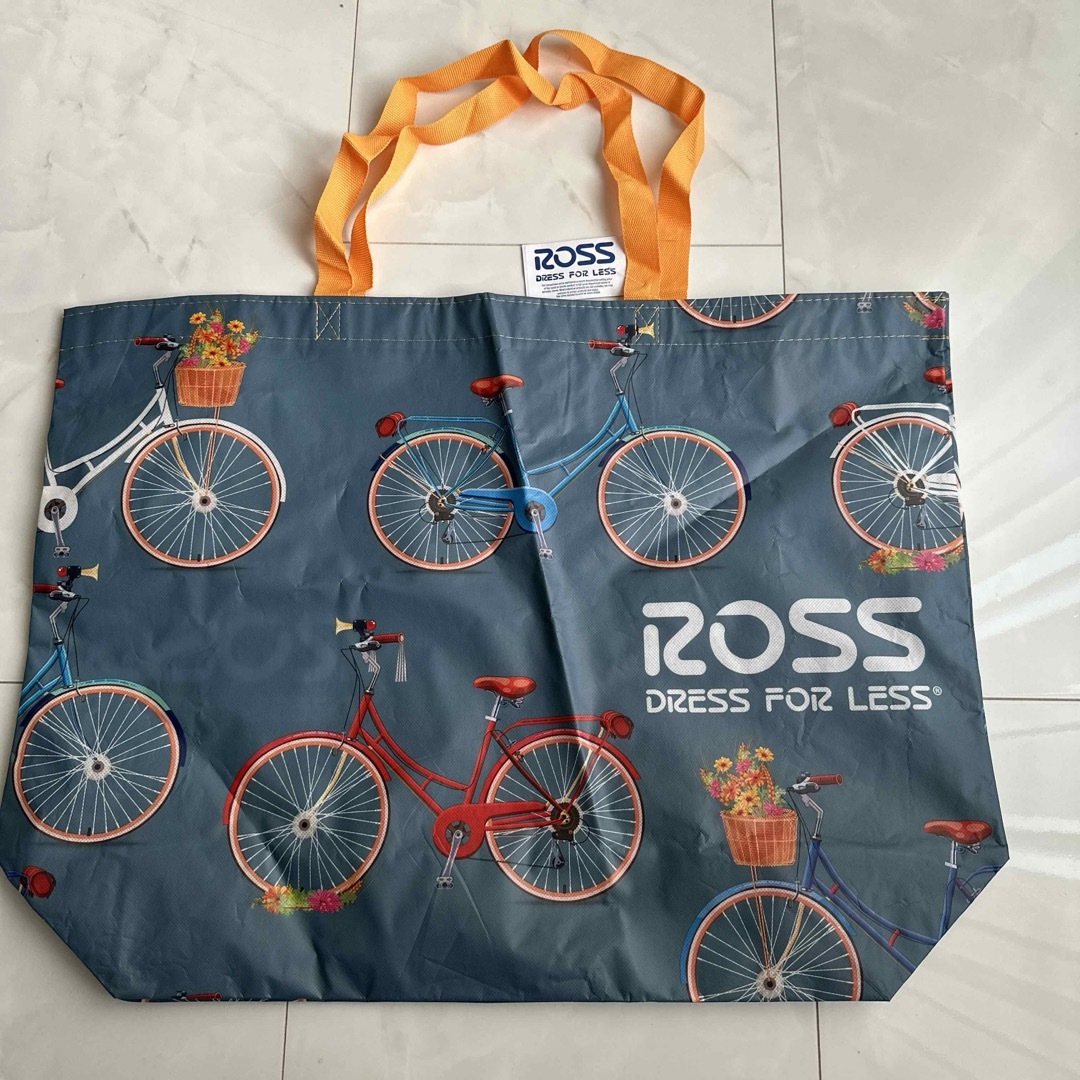 新品ROSS DRESS FOR LESS ロスドレスエコバッグ　自転車柄2枚 レディースのバッグ(エコバッグ)の商品写真