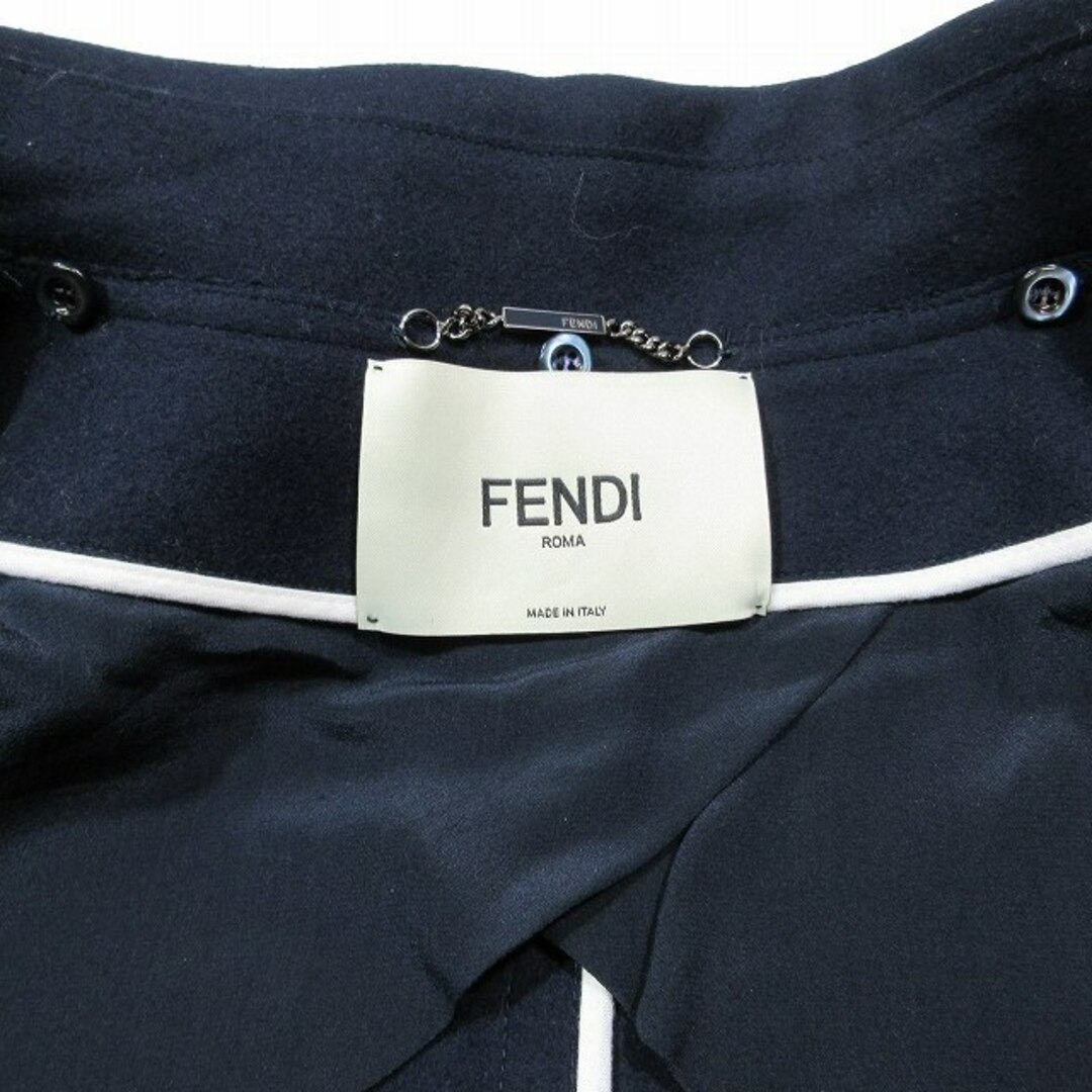 FENDI(フェンディ)のFENDI ROMA ウール カシミヤ混 ステンカラーコート ロング フレア レディースのジャケット/アウター(その他)の商品写真