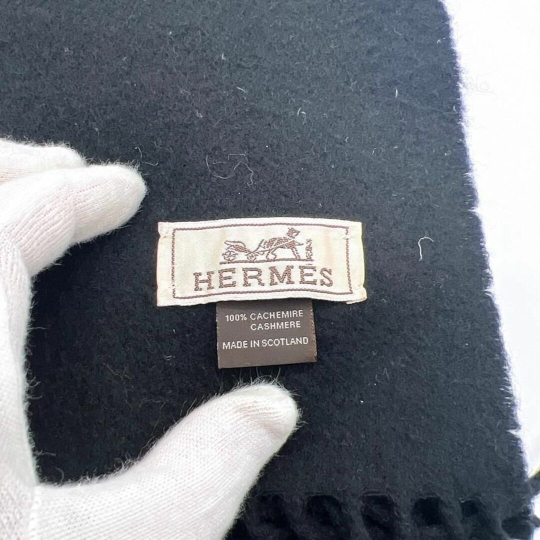 Hermes(エルメス)の◇エルメス◇カシミヤ/ロゴ/マフラー/ブランド レディースのファッション小物(マフラー/ショール)の商品写真