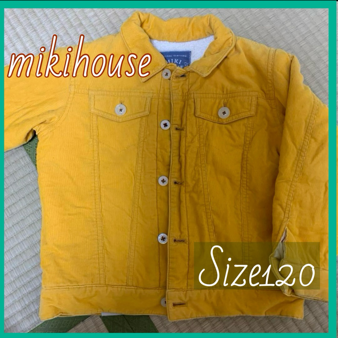 mikihouse(ミキハウス)のミキハウス　コーデュロイ　ジャンパー　120 キッズ/ベビー/マタニティのキッズ服男の子用(90cm~)(ジャケット/上着)の商品写真