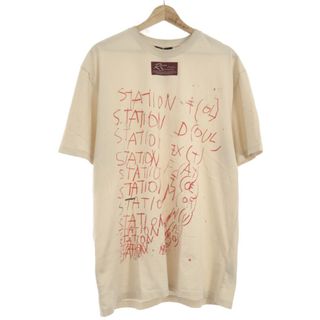 ラフシモンズ(RAF SIMONS)のRAF SIMONS ラフシモンズ 23SS グラフィックプリントTシャツ ベージュ L 231-137D(Tシャツ/カットソー(半袖/袖なし))