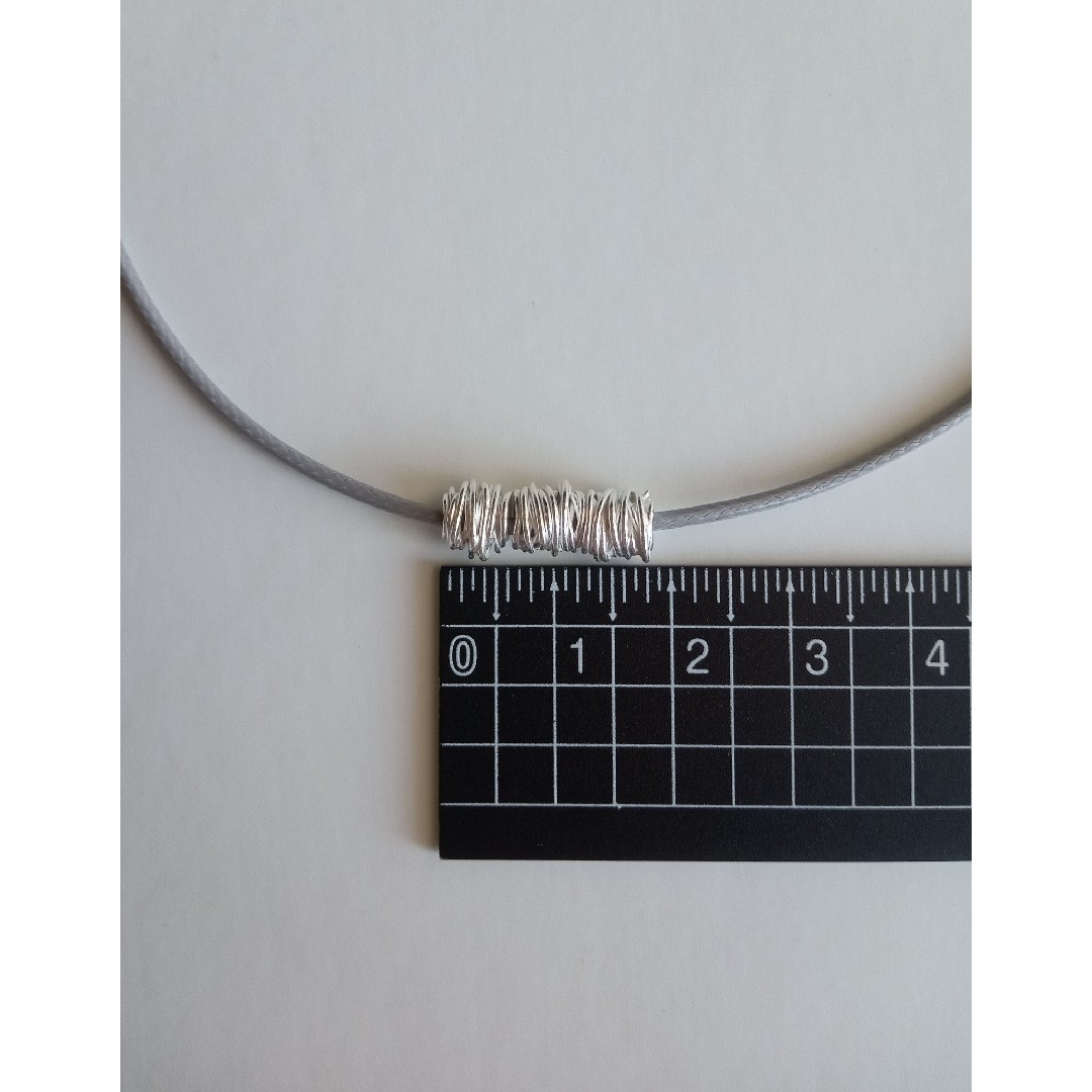 コードネックレス カレンシルバー ハンドメイドのアクセサリー(ネックレス)の商品写真