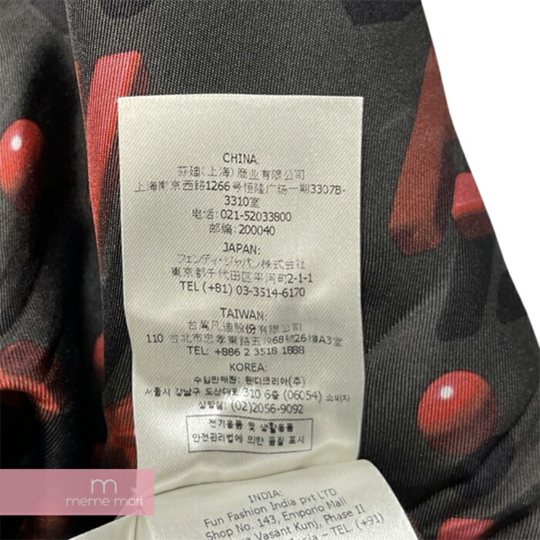 FENDI(フェンディ)のFENDI 2023SS Red Silk Shirt FS0795 AL54 フェンディ レッドシルクシャツ 半袖シャツ 総柄 FFダイアモンド チャコールグレー×レッド サイズ41 【231202】【中古-A】【me04】 メンズのトップス(シャツ)の商品写真