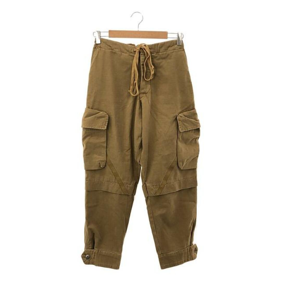 GREG LAUREN / グレッグローレン | CARGO PANTS / メタルボタン ドローストリング ミリタリー アーミー カーゴパンツ | 2 | ベージュ | メンズパンツ