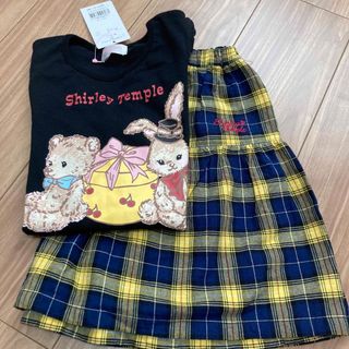 シャーリーテンプル(Shirley Temple)の最終値下げ　シャーリーテンプル　トップスとスカートセット　130 140(Tシャツ/カットソー)