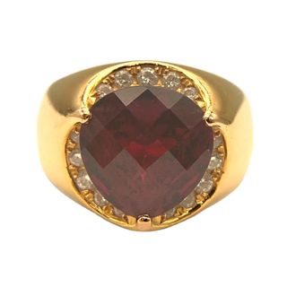 タサキ(TASAKI)の　タサキ TASAKI トルマリン ダイヤリング TR:5.01ct D:0.25ct K18YG トルマリン ダイヤモンド ジュエリー(リング(指輪))