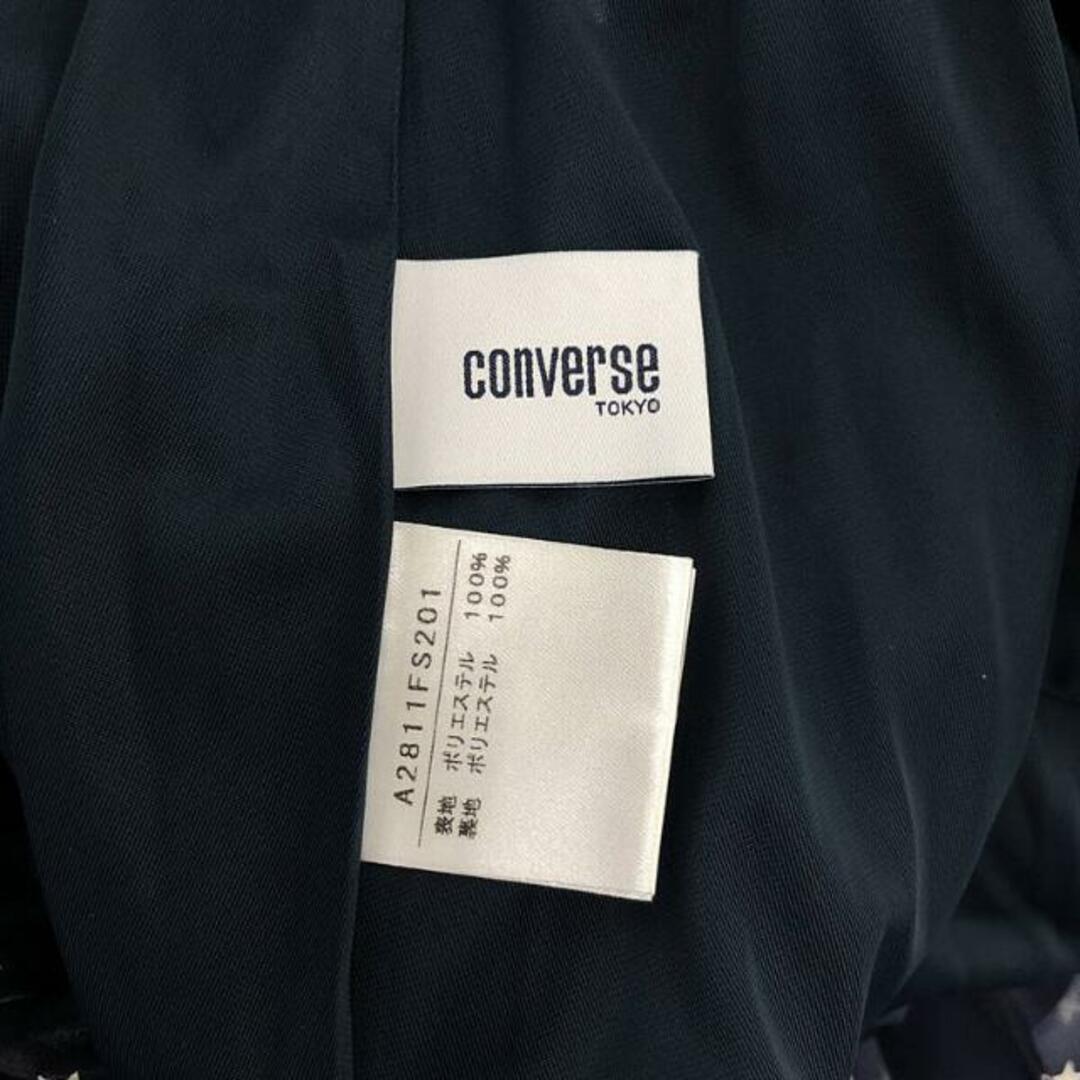 CONVERSE(コンバース)のCONVERSE / コンバース | TOKYO 総柄 プリーツスカート | ネイビー/ホワイト | レディース レディースのスカート(ロングスカート)の商品写真