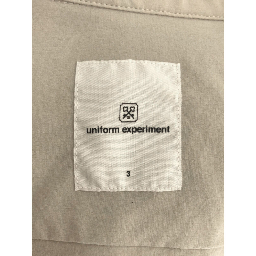 uniform experiment ユニフォームエクスペリメント 20SS ナイロンストレッチ ショートスリーブシャツ ベージュ 3 メンズのトップス(シャツ)の商品写真