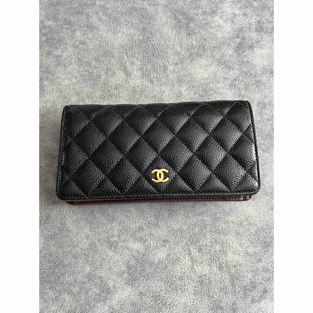 CHANEL(シャネル)のCHANEL 長財布 ブラック 美品 レディースのファッション小物(財布)の商品写真