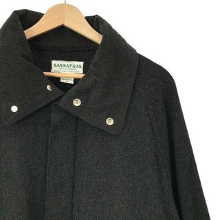 ササフラス(SASSAFRAS)のSASSAFRAS / ササフラス | 2020AW | DIGS CREW TUBE COAT ヘリンボーン ツイード ディグス クルー チューブコート | L | グレー | メンズ(その他)