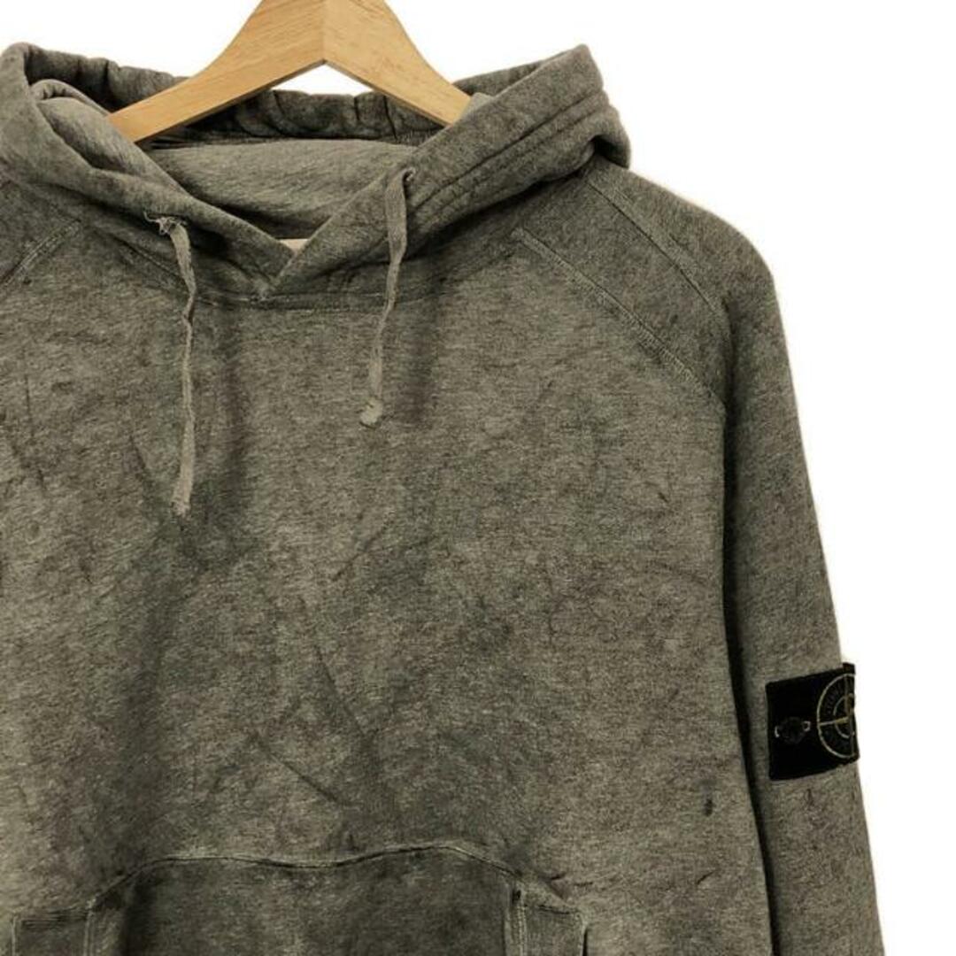 STONE ISLAND(ストーンアイランド)のSTONE ISLAND / ストーンアイランド | ダストカラー加工 コットン スウェットパーカー | M | グレー | メンズ メンズのトップス(スウェット)の商品写真