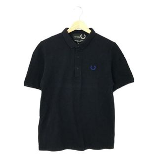 ラフシモンズ(RAF SIMONS)のRAF SIMONS / ラフシモンズ | × FRED PERRY / フレッドペリー ワンポイント刺繍 鹿の子 ポロシャツ | S | ダークネイビー | メンズ(Tシャツ/カットソー(半袖/袖なし))