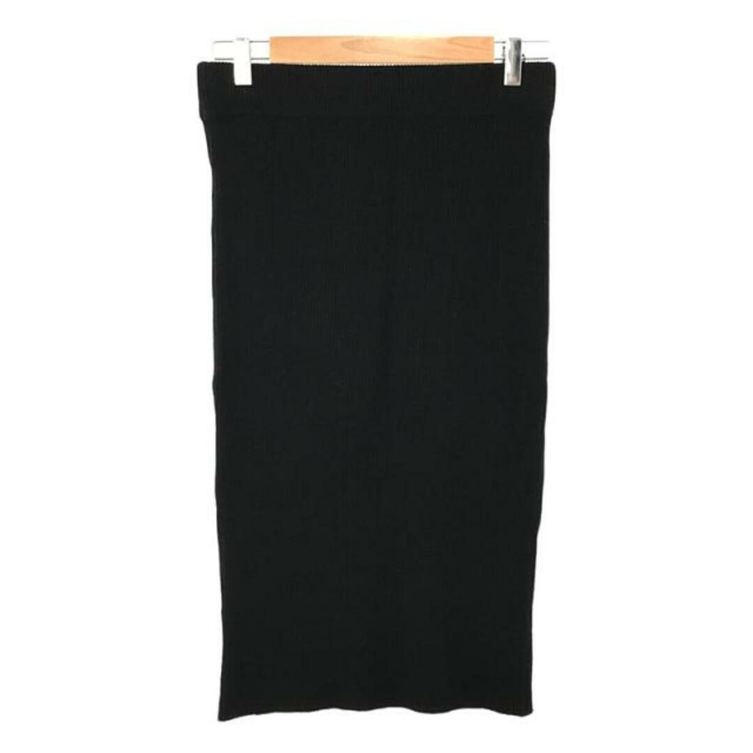 DEUXIEME CLASSE(ドゥーズィエムクラス)のDeuxieme Classe / ドゥーズィエムクラス | cut and sewn ニットスカート | 36 | ブラック | レディース レディースのスカート(ロングスカート)の商品写真