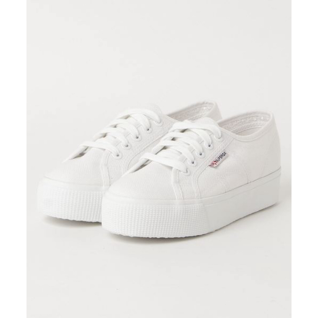 SUPERGA(スペルガ)の【SUPERGA】スペルガ ホワイト 厚底3.5cm レディースの靴/シューズ(スニーカー)の商品写真