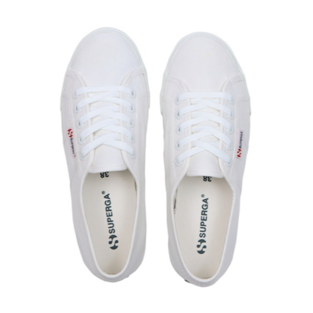 SUPERGA(スペルガ)の【SUPERGA】スペルガ ホワイト 厚底3.5cm レディースの靴/シューズ(スニーカー)の商品写真