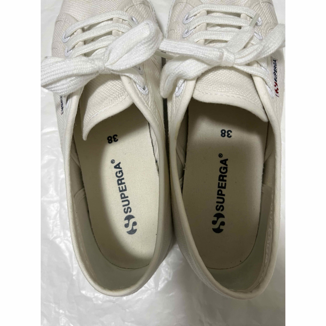 SUPERGA(スペルガ)の【SUPERGA】スペルガ ホワイト 厚底3.5cm レディースの靴/シューズ(スニーカー)の商品写真