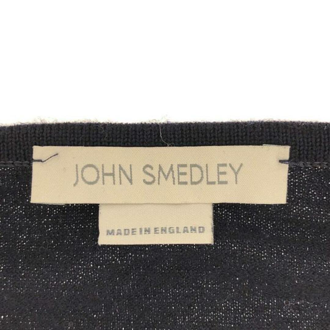 JOHN SMEDLEY(ジョンスメドレー)のJOHN SMEDLEY / ジョンスメドレー | ウール ハイゲージ ヘンリーネック ニット カットソー | S | ネイビー | レディース レディースのトップス(Tシャツ(長袖/七分))の商品写真