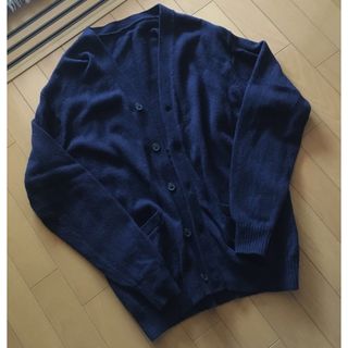 ムジルシリョウヒン(MUJI (無印良品))の無印良品　カーディガン  ネイビー　★K様専用(カーディガン)