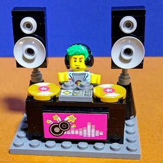 レゴ(Lego)のレゴ★シティ ミニフィグ DJブース ゴールドディスクver. 美品  激レア(キャラクターグッズ)