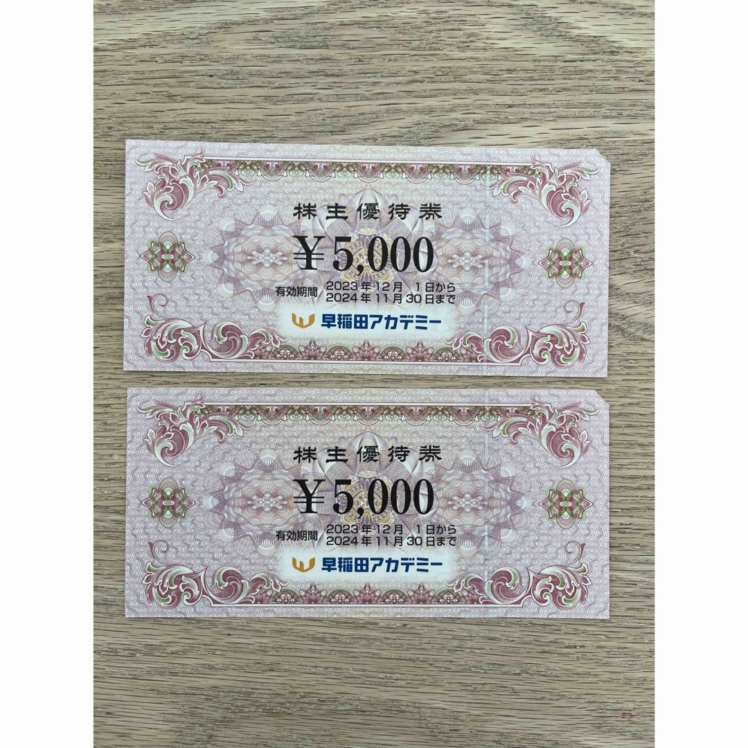 正規輸入品 早稲田アカデミー 株主優待券 10000円分 | rachmian.com