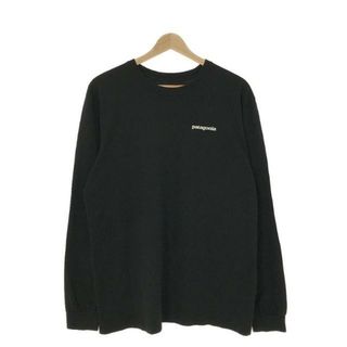 パタゴニア(patagonia)のPatagonia / パタゴニア | ロゴTシャツ | M | ブラック | メンズ(Tシャツ/カットソー(七分/長袖))