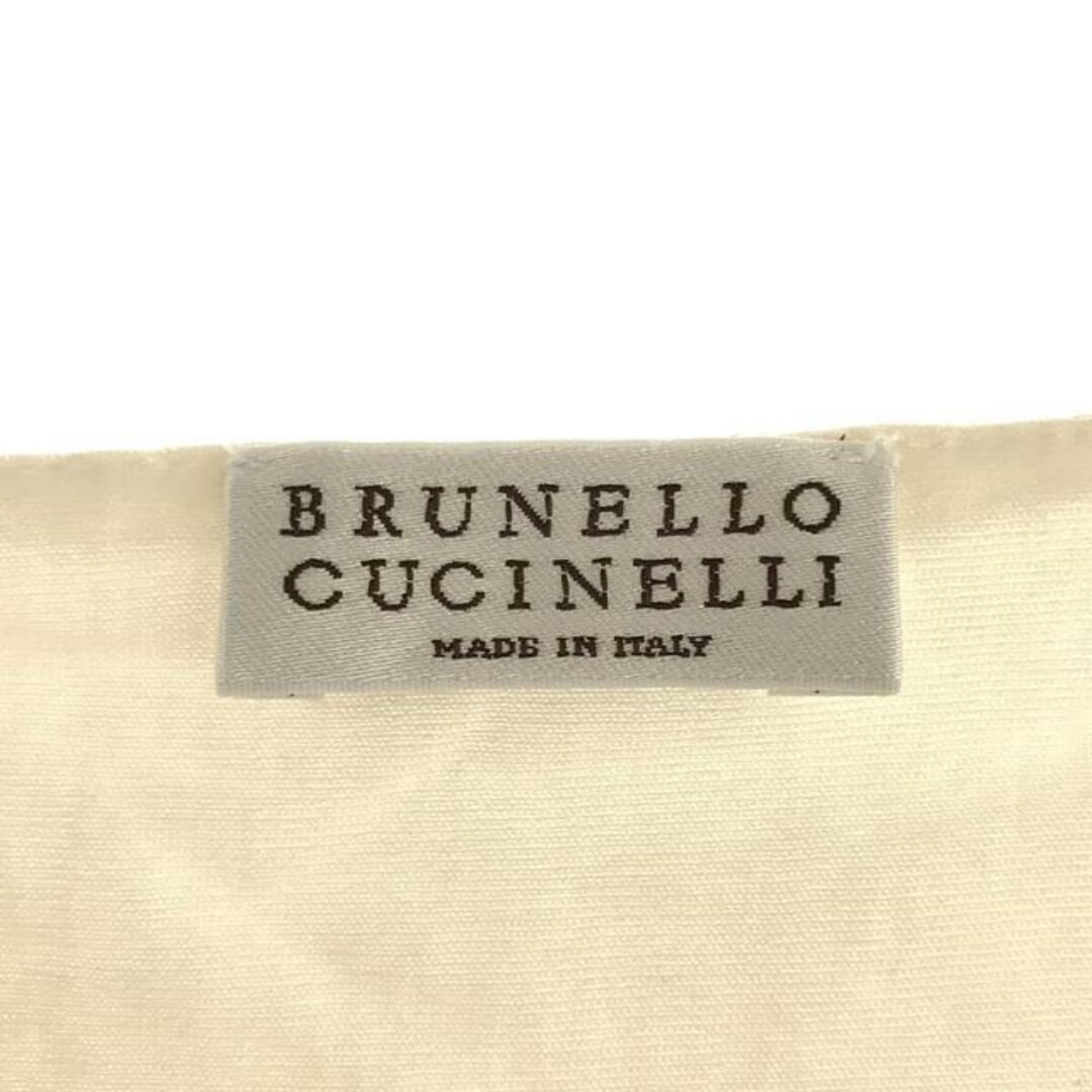 BRUNELLO CUCINELLI(ブルネロクチネリ)のBRUNELLO CUCINELLI / ブルネロクチネリ | コットン アシンメトリー チュニック トップス | XS | エクリュ | レディース レディースのトップス(チュニック)の商品写真