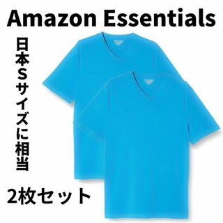 Amazon Essentials 2枚組 Tシャツ Vネック Sサイズ相当(Tシャツ/カットソー(半袖/袖なし))