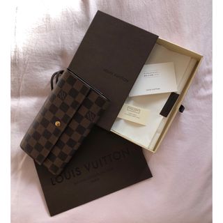 ルイヴィトン(LOUIS VUITTON)のお値下げ❗️【正規品】ルイヴィトン ダミエ 三つ折り長財布(財布)