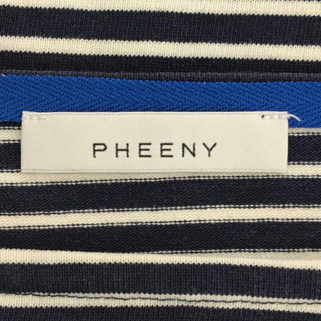 PHEENY(フィーニー)のPHEENY / フィーニー | ボーダー ボートネック カットソー / バスクシャツ | 4 | ネイビー/ホワイト | レディース レディースのトップス(Tシャツ(長袖/七分))の商品写真