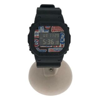 ヒステリックグラマー(HYSTERIC GLAMOUR)の【美品】  HYSTERIC GLAMOUR / ヒステリックグラマー | × CASIO カシオコラボ DW-5600 G-SHOCK HYSTERIC GARAGE 腕時計 | ブラック | メンズ(腕時計(デジタル))