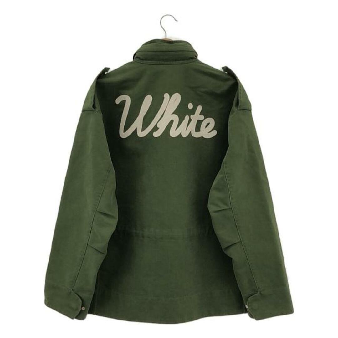 OFF-WHITE(オフホワイト)のOff-White / オフホワイト | バックステッチ刺繍 ミリタリージャケット | S | カーキ | メンズ メンズのジャケット/アウター(その他)の商品写真
