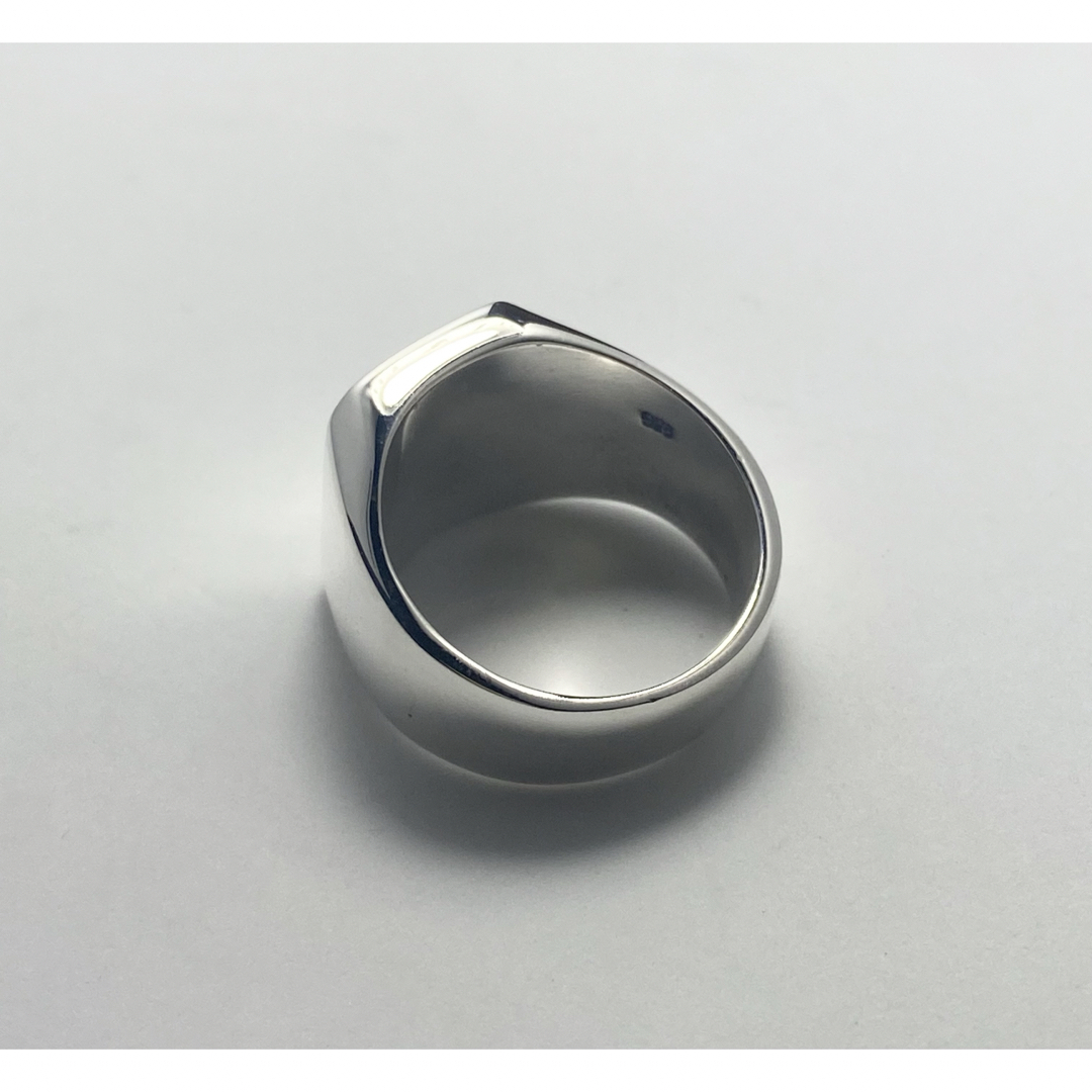 印台　シルバー925 リング 重いシルバーリング銀印台指輪　シンプル26号ヂCr メンズのアクセサリー(リング(指輪))の商品写真
