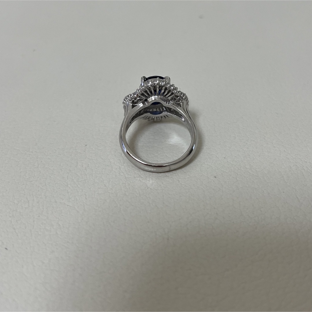 プラチナ台サファイアダイアモンドリング レディースのアクセサリー(リング(指輪))の商品写真