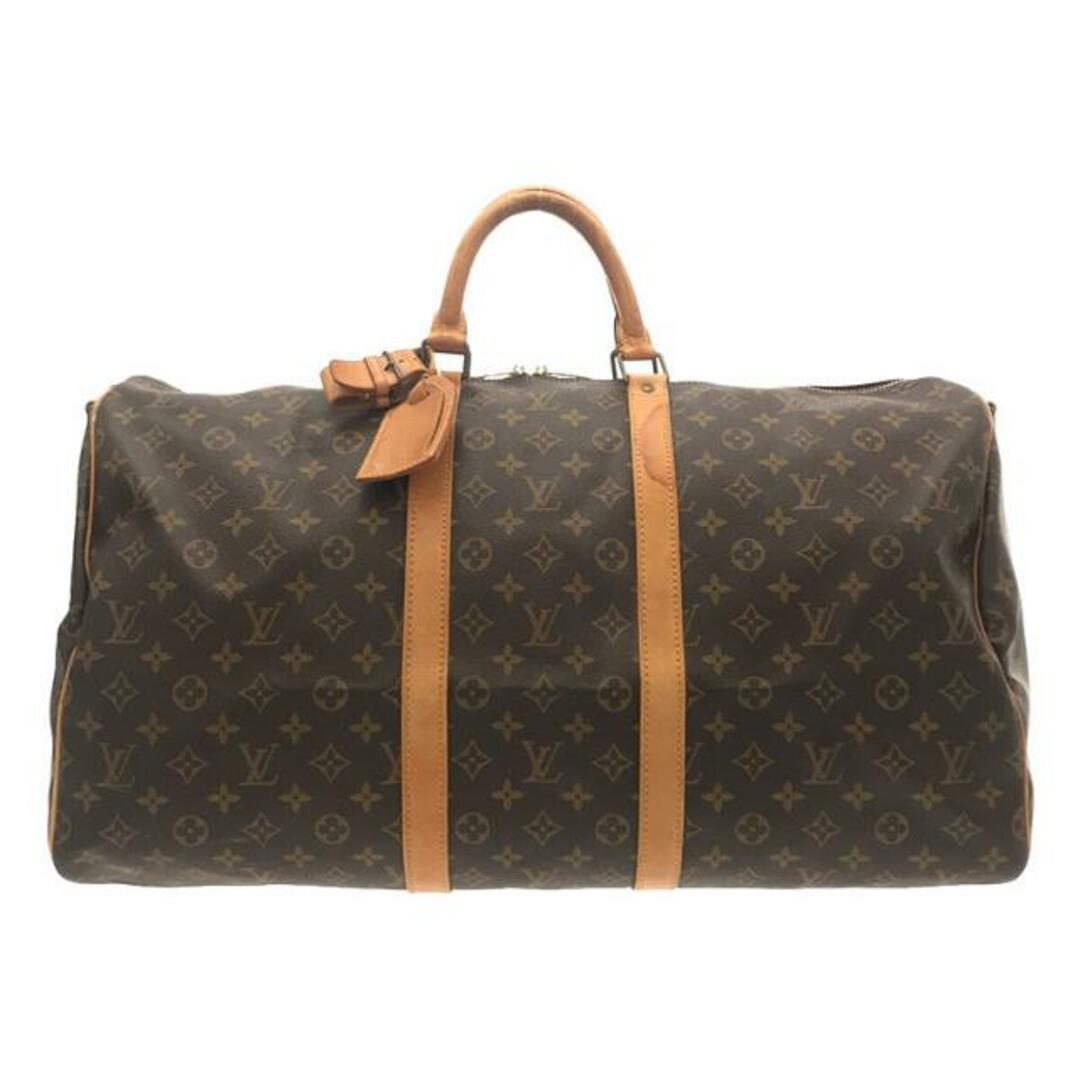 表面レザー中央傷Louis Vuitton / ルイヴィトン | M41414  2Way モノグラム キーポル バンドリエール 55 ショルダー ボストンバッグ | ブラウン | レディース