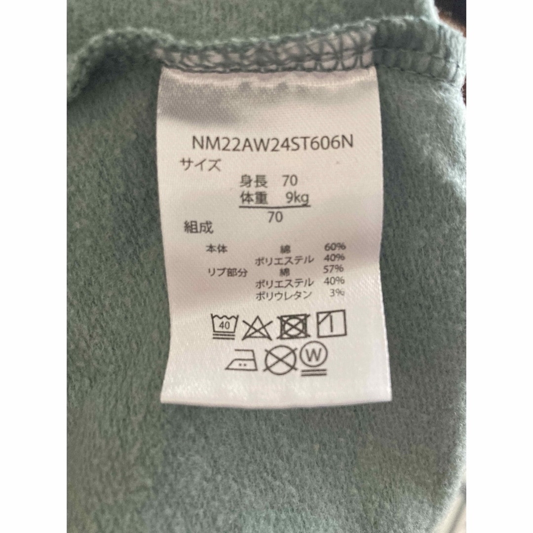 西松屋(ニシマツヤ)のロンパース　カバーオール　70cm ２枚セット キッズ/ベビー/マタニティのベビー服(~85cm)(ロンパース)の商品写真
