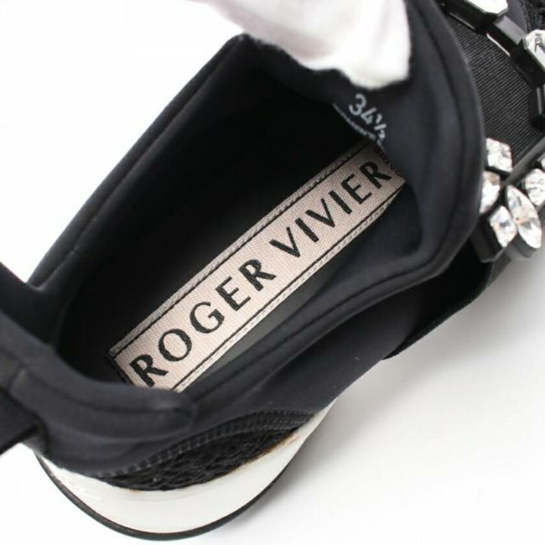 ROGER VIVIER(ロジェヴィヴィエ)のVIV RUN STRASS BUCKLE SNEAKERS スニーカー ファブリック ブラック ビジュー レディースの靴/シューズ(スニーカー)の商品写真