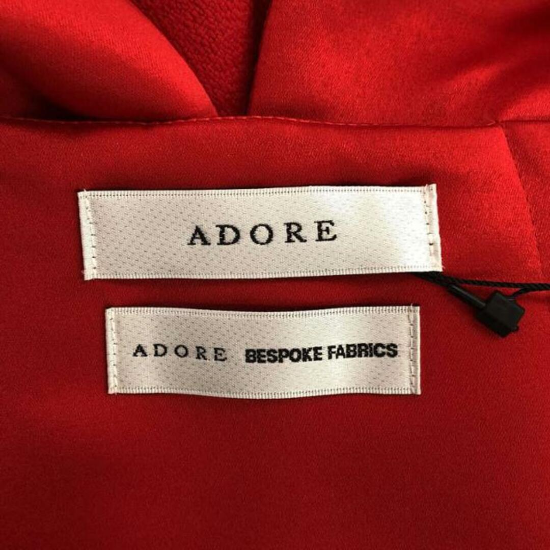 【美品】 ADORE / アドーア | ダブルアムンゼン バックタック ワンピース | 38 | レッド | レディース