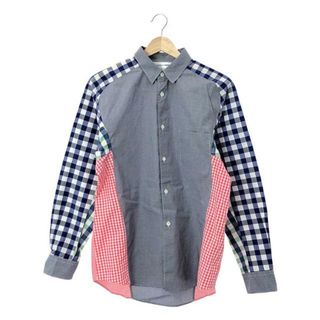 コムデギャルソンシャツ(COMME des GARCONS SHIRT)のCOMME des GARCONS SHIRT / コムデギャルソンシャツ | クレイジーパターン チェック シャツ | XS | マルチカラー | メンズ(Tシャツ/カットソー(七分/長袖))