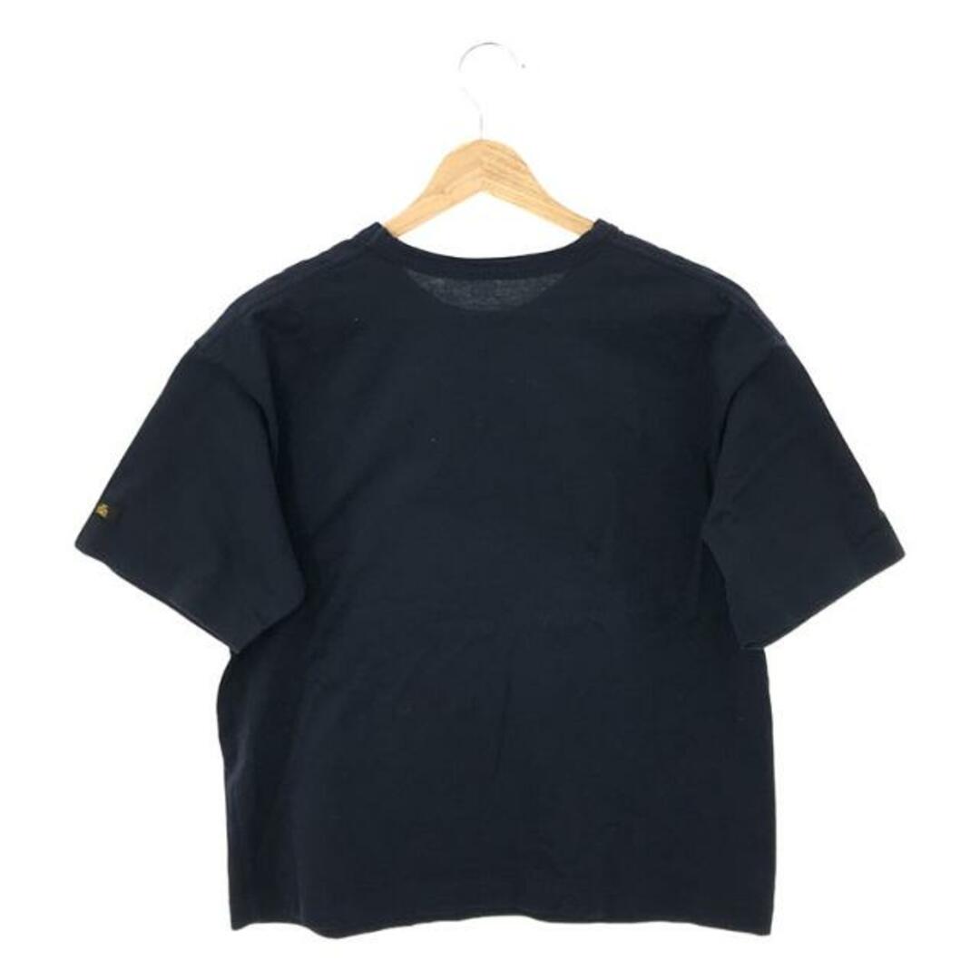 Drawer(ドゥロワー)のDrawer / ドゥロワー | フロッキープリント Tシャツ | 2 | ネイビー | レディース レディースのトップス(Tシャツ(半袖/袖なし))の商品写真