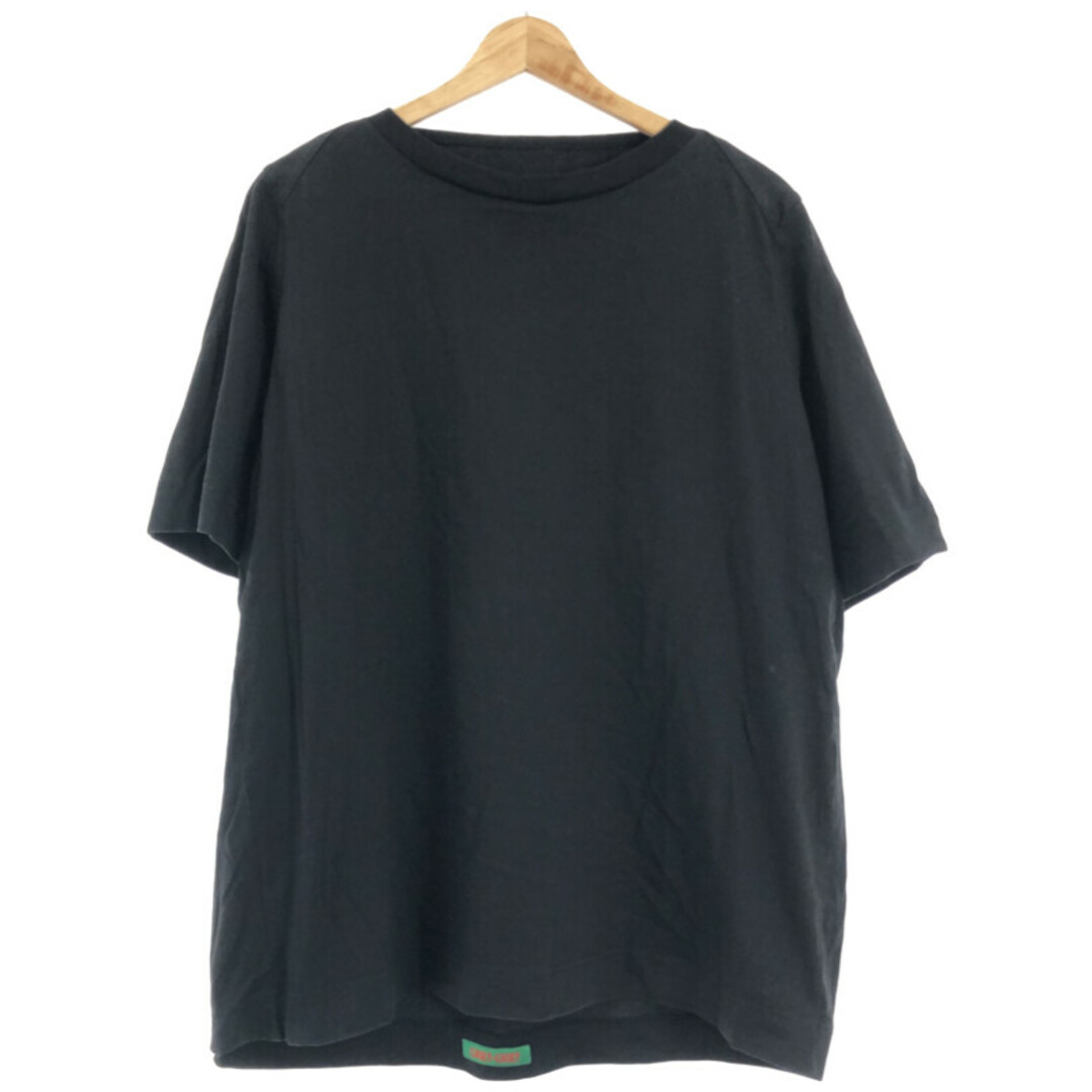 CASEY CASEY ケイシー ケイシー OLIVER TSHIRT MC コットンクルーネックTシャツ ブラック L S1206新古品使用感の無い新品同様品Ａ