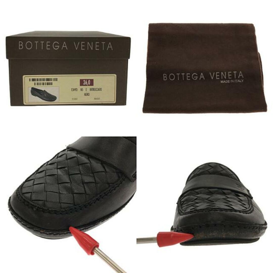 Bottega Veneta(ボッテガヴェネタ)のBOTTEGA VENETA / ボッテガヴェネタ | イントレチャート ローファー | 36 | ブラック | レディース レディースの靴/シューズ(ブーツ)の商品写真