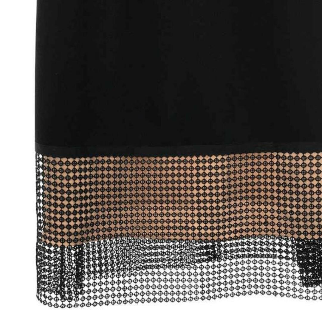 theory / セオリー | Elevate Crepe レース刺繍 ワンピース ドレス | 4 | ブラック/ベージュピンク | レディース レディースのワンピース(ひざ丈ワンピース)の商品写真