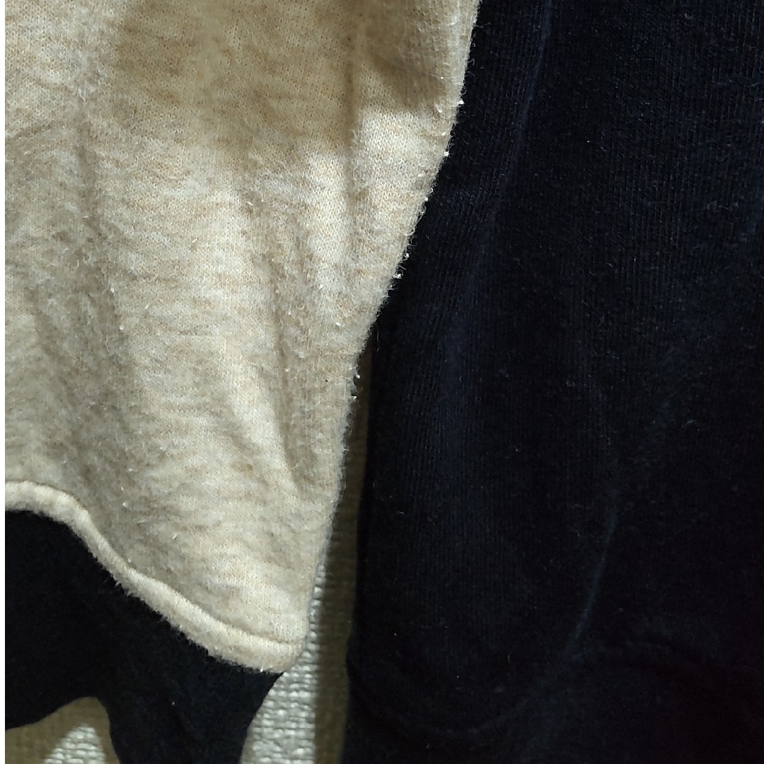 MUJI (無印良品)(ムジルシリョウヒン)の無印良品 裏毛スウェット スタジャン サイズ140 キッズ/ベビー/マタニティのキッズ服男の子用(90cm~)(Tシャツ/カットソー)の商品写真