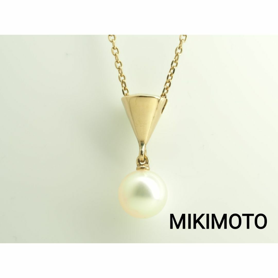 レディースMIKIMOTO　ミキモト　天然アコヤ本真珠ネックレス　K14YG 7.1mm玉