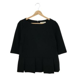 アドーア(ADORE)の【美品】  ADORE / アドーア | ペプラム カットソー トップス | 38 | ブラック | レディース(シャツ/ブラウス(半袖/袖なし))